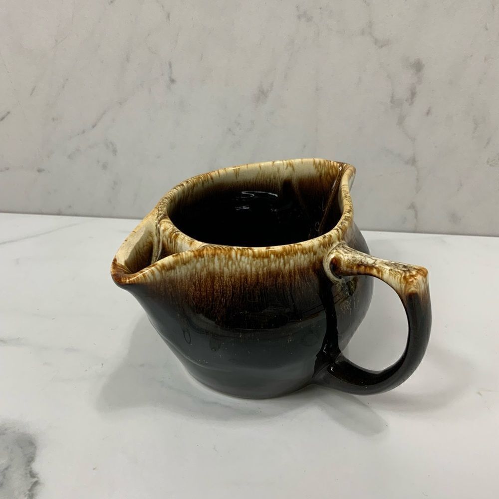Vintage Pfaltzgraff Brown Drip gravy boat
